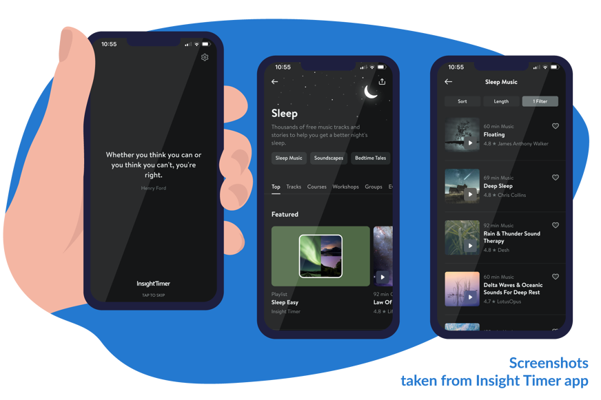 Insight timer meditation app